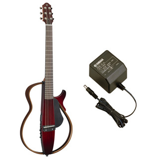 YAMAHASLG200S CRB サイレントギター スチール弦モデル PA-3C 電源アダプター付き