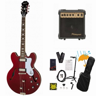 EpiphoneRiviera Sparkling Burgundy (SBU) エレキギター セミアコ PG-10アンプ付属エレキギター初心者セットR【WEB