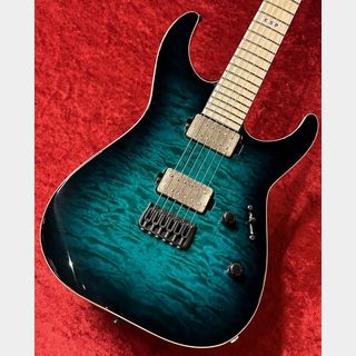 E-II M-II NT HS QM -Black Turquoise Burst-