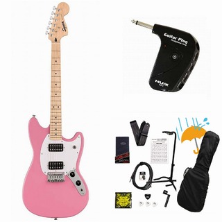 Squier by Fender Sonic Mustang HH Maple FB WH PG Flash Pink GP-1アンプ付属エレキギター初心者セットR【WEBSHOP】