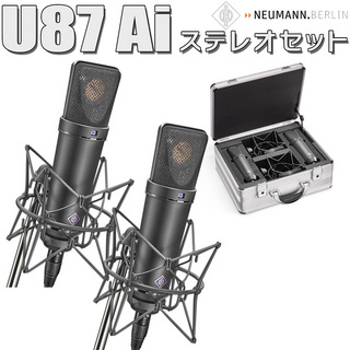 NEUMANNU 87 Ai mt Stereo set ショックマウント ケース付き