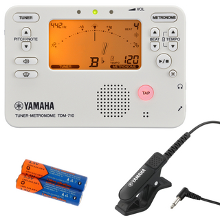 YAMAHA TDM-710IV ＆ TM-40BK 単4乾電池付き 吹奏楽 管楽器 ブラスバンド チューナー ＆ マイク セット
