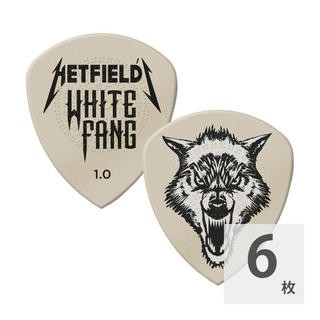Jim Dunlop PH122 1.0mm Hetfield'S White Fang Custom Flow Pick ギターピック×6枚