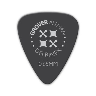 Grover AllmanDelrinex ISO Pro Picks 0.65mm [Black] ｘ10枚セット