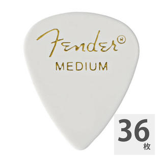 Fender フェンダー 351 Shape Classic Picks Medium White ピック×36枚
