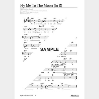 楽譜Fly Me To The Moon（in D）