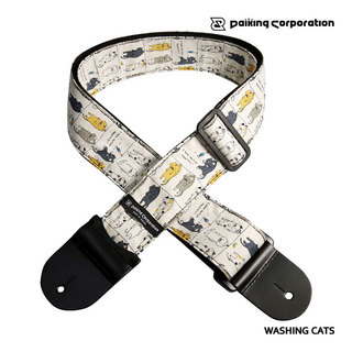 Daiking Corporation ギターストラップ HANGER CATS 洗濯猫柄 ダイキング