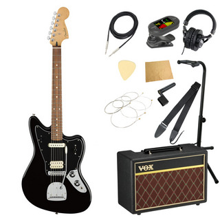 Fenderフェンダー Player Jaguar PF Black エレキギター VOXアンプ付き 入門11点 初心者セット