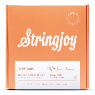 StringjoyFoxwoods (Acoustic) | Extra Light Gauge (10-50) Coated Phosphor Bronze