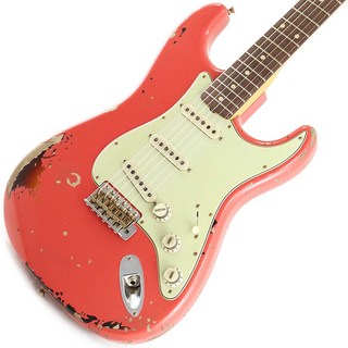 Fender Custom Shop Artist Collection Michael Landau Signature 1963 Stratocaster Relic Fiesta Red over 3 Color Sunbur...