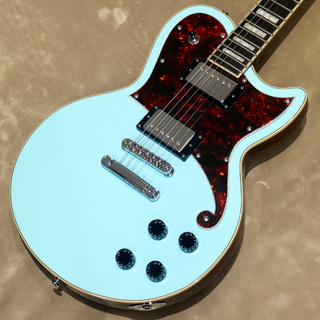 D'Angelico Premier Series Premier Atlantic Sky Blue Top, Natural Mahogany Back and Sides