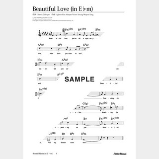 楽譜Beautiful Love（in E♭m）