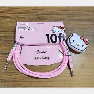 Fender Hello Kitty® Pink Original Cable & 18 Pack Pick Tin