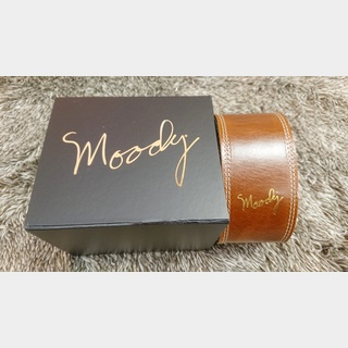 moody2.5" Suade Backed Guitar Strap - Light Brown/Cream【未展示保管】