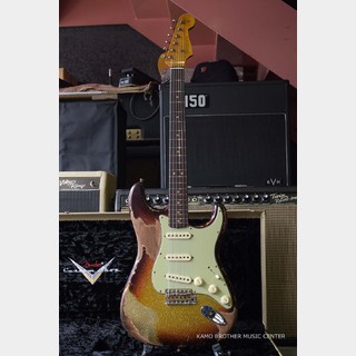 Fender Custom Shop 1963 Stratocaster Super Heavy Relic ～Super Faded Aged 3-Color Sunburst Sparkle～