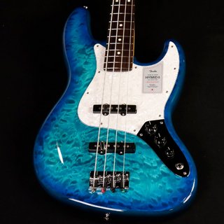Fender2024 Collection MIJ Hybrid II Jazz Bass QMT Rosewood Aquamarine ≪S/N:JD24001226≫ 【心斎橋店】