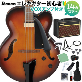 IbanezAFC71 VLS エレキギター 初心者14点セット【VOXアンプ付き】 フルアコギター