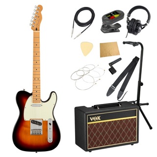 Fenderフェンダー Player Plus Telecaster 3TSB エレキギター VOXアンプ付き 入門11点 初心者セット