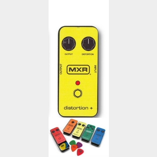Jim Dunlop MXR Pick Tin Distortion+ (Yellow) 【同梱可能】【ピック6枚入り缶ケース】