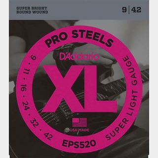D'Addario ProSteels EPS520 Super Light 09-42 エレキギター弦【心斎橋店】