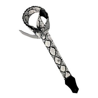 Get'm Get'm Electric Snake 2" Guitar Strap, White Snake