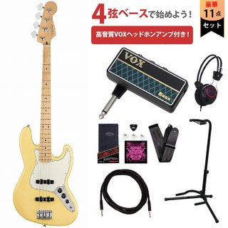 Fender Player Series Jazz Bass Buttercream Maple VOXヘッドホンアンプ付属エレキベース初心者セット【WEBSHOP】