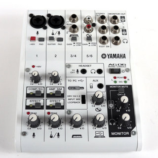 YAMAHA 【中古】 ミキサー ヤマハ YAMAHA AG06 W ライブストリーミングミキサー ホワイト