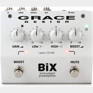 GRACE designBiX Instrument Preamp/EQ/DI アコースティック楽器専用プリアンプ【WEBSHOP】