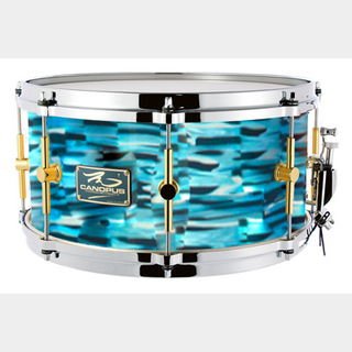 canopusThe Maple 8x14 Snare Drum Turquoise Oyster