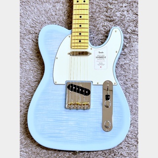 Fender2024 Collection Made in Japan Hybrid II Telecaster Flame Celeste Blue / Maple【限定モデル】