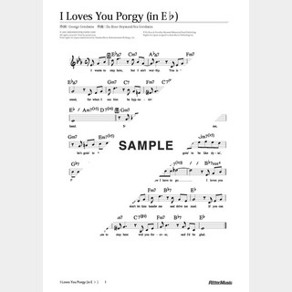 楽譜 I Loves You Porgy（in E♭）