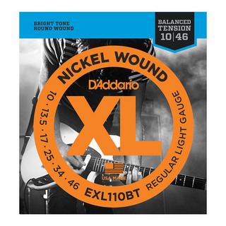 D'Addario XL NICKEL EXL110BT Balanced Tension Regular Light【10-46/エレキギター弦】