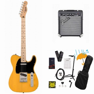 Squier by Fender Sonic Telecaster Maple FB BK PG Butterscotch Blonde Fender 10Wアンプ付属エレキギター初心者セットR【W