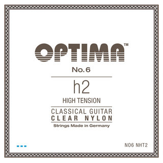 Optima Strings No6.NHT2 Nylon B/H2 High 2弦 バラ弦 クラシックギター弦×3本