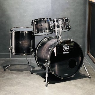 YAMAHA LIVE CUSTOM HYBRID OAK 4pc Drum Set [LHB2218 + LHP6F3 (BD22，FT16，TT12＆10) / UZU チャコールサン...