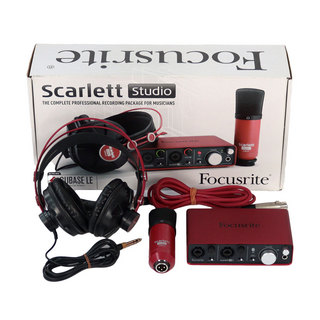 Focusrite 【中古】 Focusrite Scarlett Studio 2i2 1st Gen オーディオインターフェイス マイク ヘッドホンセット