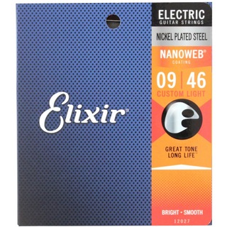 Elixir エリクサー 12027 NANOWEB Custom Light 09-46 エレキギター弦