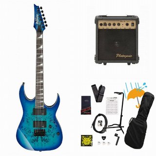 Ibanez GRGR221PA Aqua Burst GRGR221PA-AQB 入門用 海外限定モデル  PG-10アンプ付属エレキギター初心者セットR【