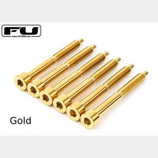 FU-ToneTitanium String Lock Screw Set (6) -GOLD-【Webショップ限定】