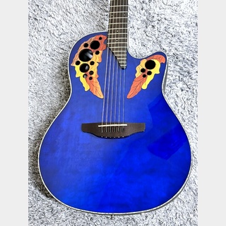 Ovation Celebrity Elite Exotic Mid Depth CE44P-8TQ-G (Blue Tranceparent Quilt) 【エレアコ】