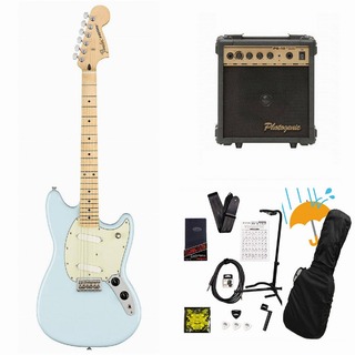 FenderPlayer Mustang Maple FB Sonic Blue PG-10アンプ付属エレキギター初心者セットR【WEBSHOP】