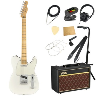 Fenderフェンダー Player Telecaster MN Polar White エレキギター VOXアンプ付き 入門11点セット