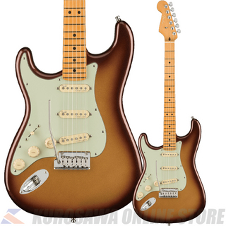 FenderAmerican Ultra Stratocaster Left-Hand, Maple, Mocha Burst 【小物セットプレゼント】(ご予約受付中)
