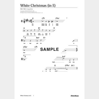 楽譜White Christmas（in E）
