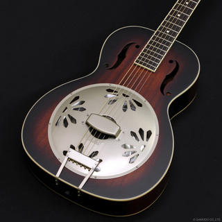 Gretsch G9240 Alligator Round-Neck Mahogany Body Biscuit Cone Resonator Guitar [2-Color Sunburst]