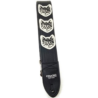 Couch Guitar Strap ニャン・ ニャン・ ニャン・クロ [Cat Guitar Strap Black/White Cats]