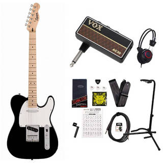 Squier by Fender Sonic Telecaster Maple Fingerboard White Pickguard Black スクワイヤー VOX Amplug2 AC30アンプ付属エレ