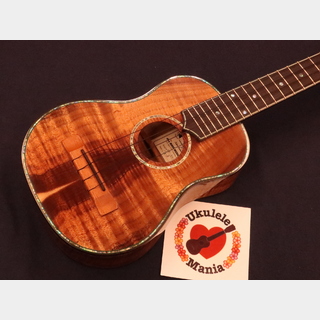 Maui MusicDeluxe Curly Koa Concert with Rosewood and Tortoise Binding #5322