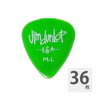Jim Dunlop486R GELS MEDIUM LIGHT GRN×36枚 ギターピック