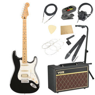 Fender フェンダー Player II Stratocaster HSS MN BLK エレキギター VOXアンプ付き 入門11点 初心者セット